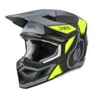 Oneal Шлем кроссовый 3Series Neon Vision V.24 серый/желтый в Перми