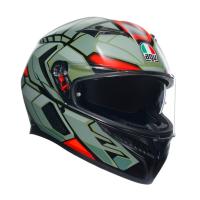 AGV Шлем K3 Decept Matt Black/Green/Red в Перми