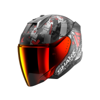 Shark Шлем Skwal I3 Jet Hellcat Mat Black/Chrome/Red в Перми