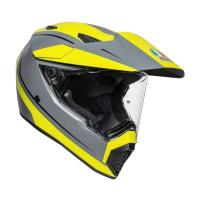 AGV Шлем AX9 E2206 V26 Pacific Road Matt Grey/Yellow Fluo/Black в Перми
