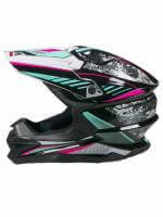 AiM Шлем кроссовый JK803 Multicolor Black/Blue в Перми