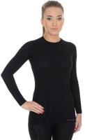 Brubeck Футболка женская Active Wool Черный в Перми