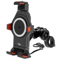 Extreme Style Мото держатель с беспроводной зарядкой anti-vibration R17W в Перми