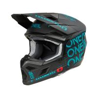 Oneal Шлем кроссовый 3Series Static черный/бирюзовый в Перми