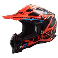 LS2 Мотошлем MX700 Subverter II Evo Stomp черно-оранжевый в Перми
