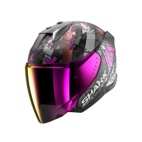 Shark Шлем Skwal I3 Jet Hellcat Mat Black/Chrome/Violet в Перми