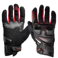 Sweep Перчатки кожаные+текстиль Hammer Black/Red в Перми