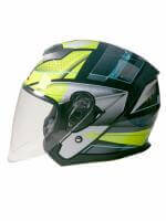 AiM Шлем открытый JK526 Yellow/Grey/Black в Перми
