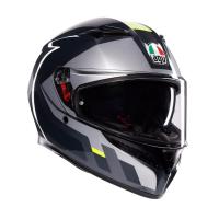 AGV Шлем K3 Shade Grey/Yellow Fluo в Перми