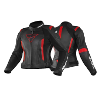 Shima Куртка Кожаная женская Miura 2.0 Black/Red в Перми