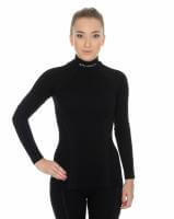 Brubeck Футболка женская дл.рукав Wool Merino 78% Черный в Перми