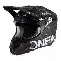 Oneal Шлем кроссовый 5Series Polyacrylite Черный/Белый в Перми