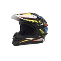 Desment Шлем кроссовый Raptor White-Yellow-Blue graphic в Перми