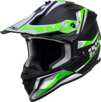 IXS шлем кроссовый 362 2.0 Черно-зеленый-белый в Перми