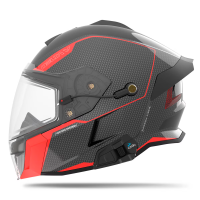 509 Шлем Delta V Carbon Commander с подогревом Racing Red в Перми