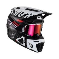 Leatt Мотошлем кроссовый Moto 9.5 Carbon Helmet Kit V24 White в Перми