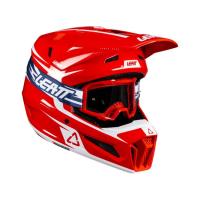 Leatt Шлем кроссовый 3.5 V26 Red + очки Vizion 3.5 в Перми