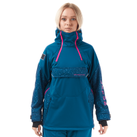 Dragonfly Куртка-анорак сноубордическая DF Uktus Woman Dark Ocean - Pink в Перми