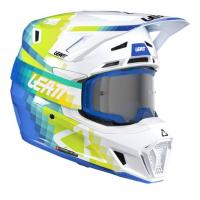 Leatt Шлем кроссовый  7.5 V26 Pixel Blue + очки Velocity 4.5 в Перми