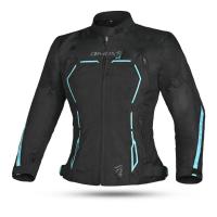 Dimox Мотокуртка текстиль Margo Women Black/Turquoise в Перми