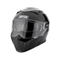 Simpson Шлем модуляр Darksome Gloss Black в Перми