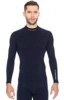Brubeck Футболка мужская дл.рукав Wool Merino 78% Темно-Синий в Перми