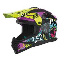 LS2 Шлем MX708 Fast II Gorilla фиолетово-желтый в Перми