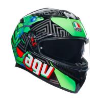 AGV Шлем K3 Kamaleon Black/Red/Green в Перми
