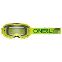 Oneal Маска кроссовая B-10 Solid V.24, желтый, прозрачные линзы Antifog, с защитой от уф лучей в Перми