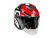 AiM Шлем открытый JK526 Red/Grey/Black в Перми