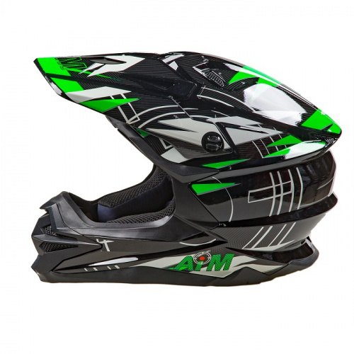 AiM Шлем кроссовый JK803S Green/Black в Перми