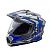 AIM Шлем кросс/эндуро JK802S Blue/Grey/Black в Перми