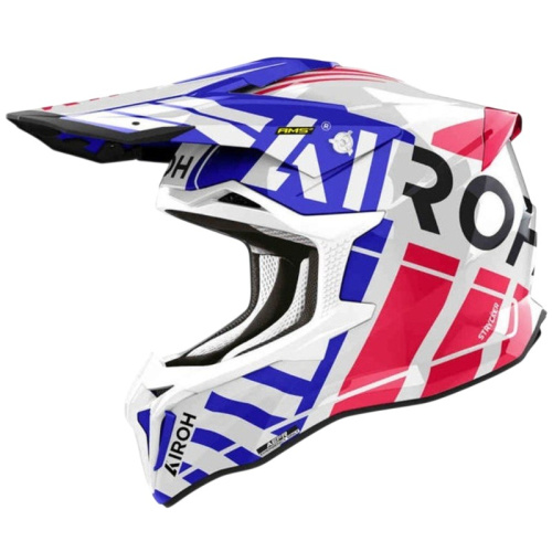 Airoh Мотошлем Strycker Brave Blue/Red Gloss в Перми