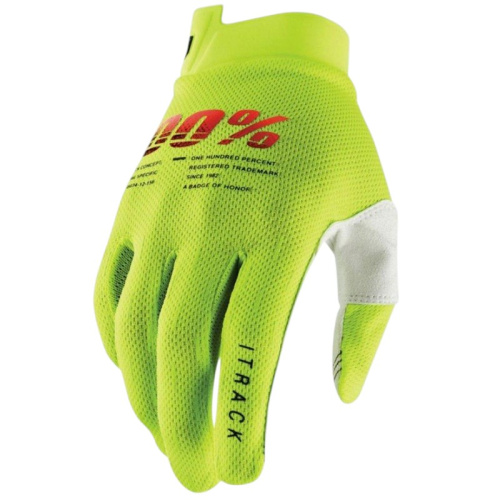 100% Мотоперчатки текстильные ITrack Fluo/Yellow в Перми