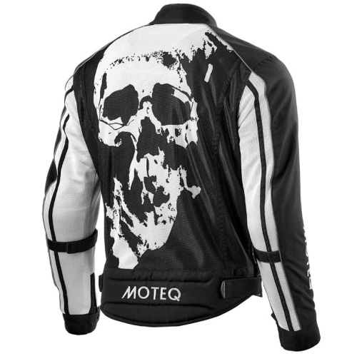 Moteq Мотокуртка текстильная сетка Rebel Черно-белая в Перми