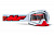 100% Маска кросс FMF Powerbomb Rocket White - прозрачная линза в Перми