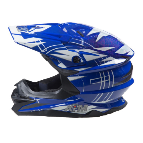 AiM Шлем кроссовый JK803S Blue/White в Перми